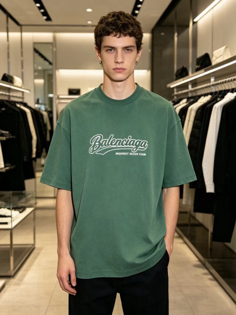Balenciaga Property Design Team Green T-Shirt