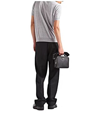 Prada Grey Logo T-Shirt view 3