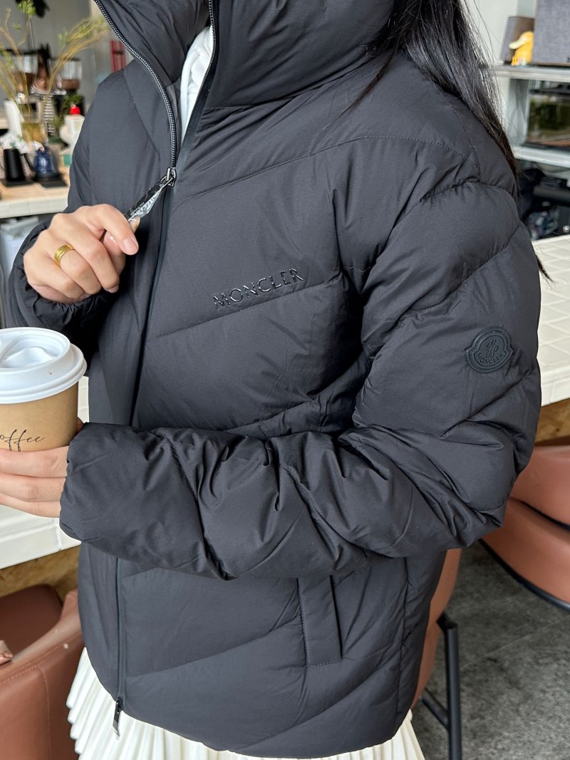 Black Puffer Down Jacket Women view