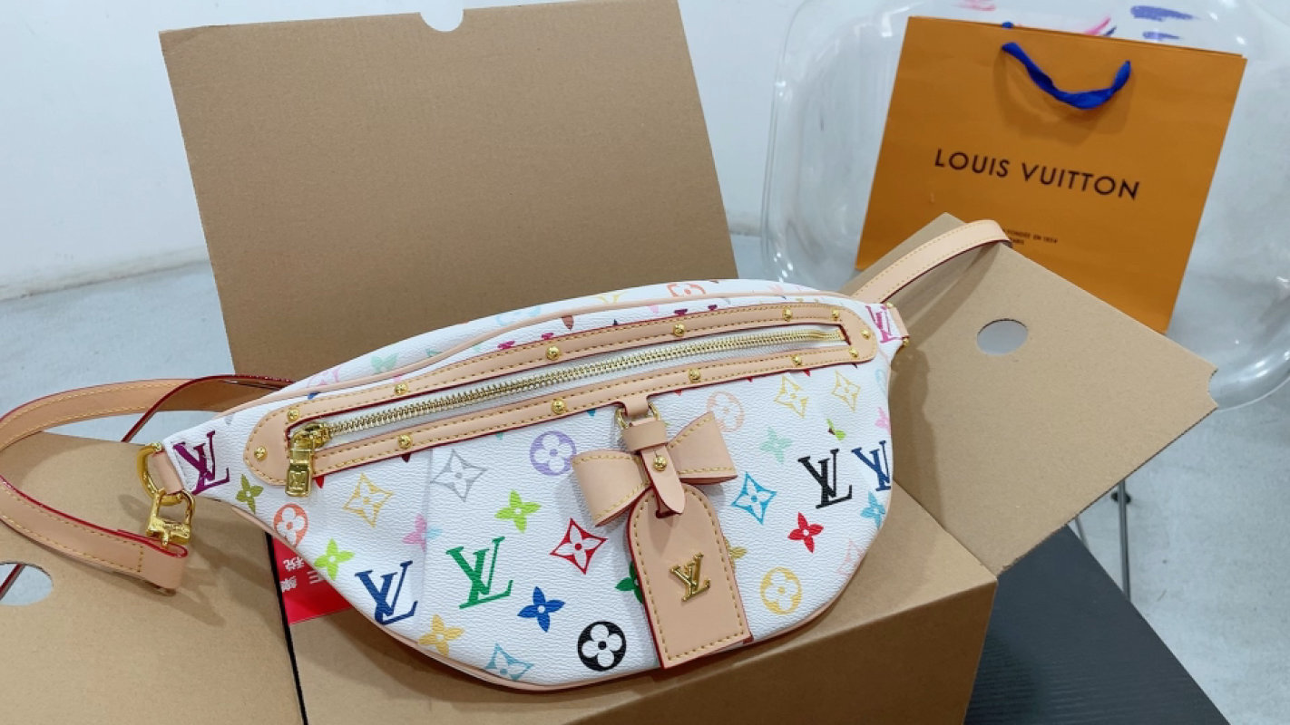 Louis Vuitton Multicolor Monogram Waist Bag White