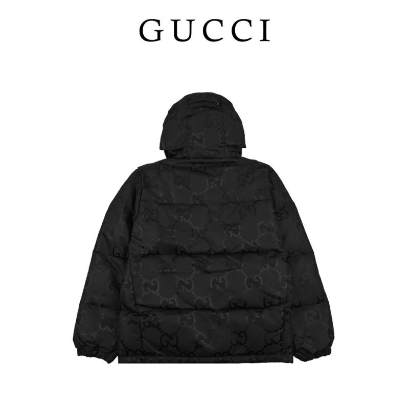 Gucci Monogram Black Puffer Down Jacket view