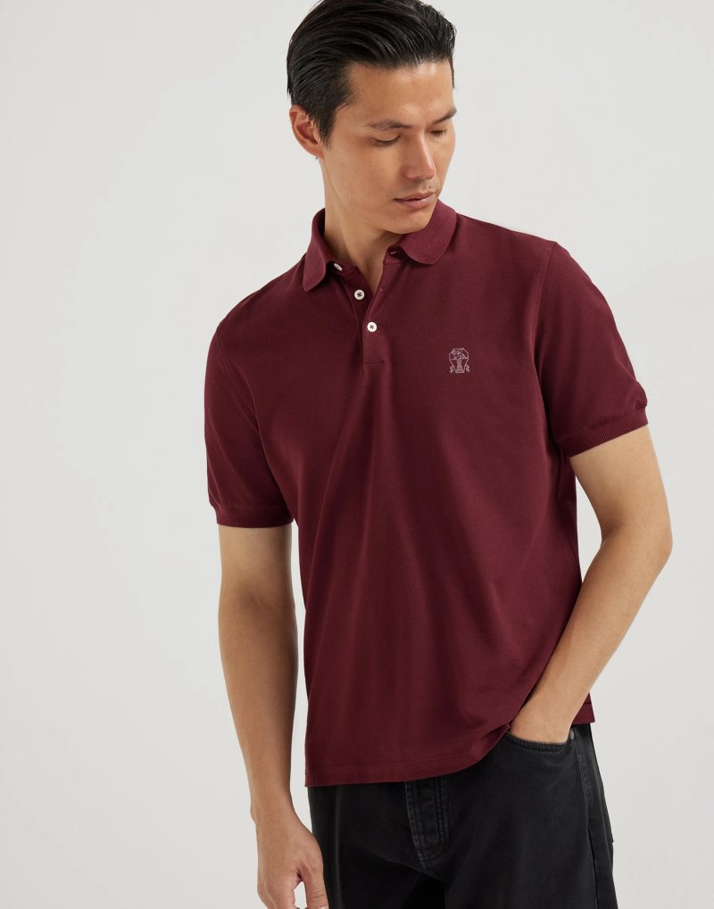 Burberry Classic Polo Shirt Burgundy