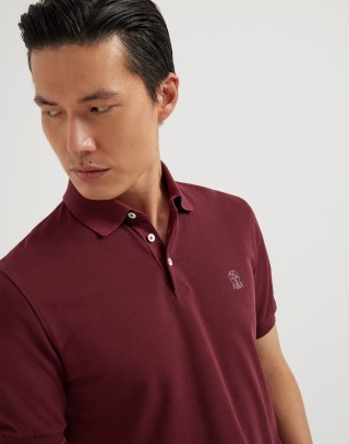Burberry Classic Polo Shirt Burgundy view 2