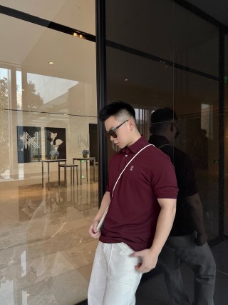 Burberry Classic Polo Shirt Burgundy view 10