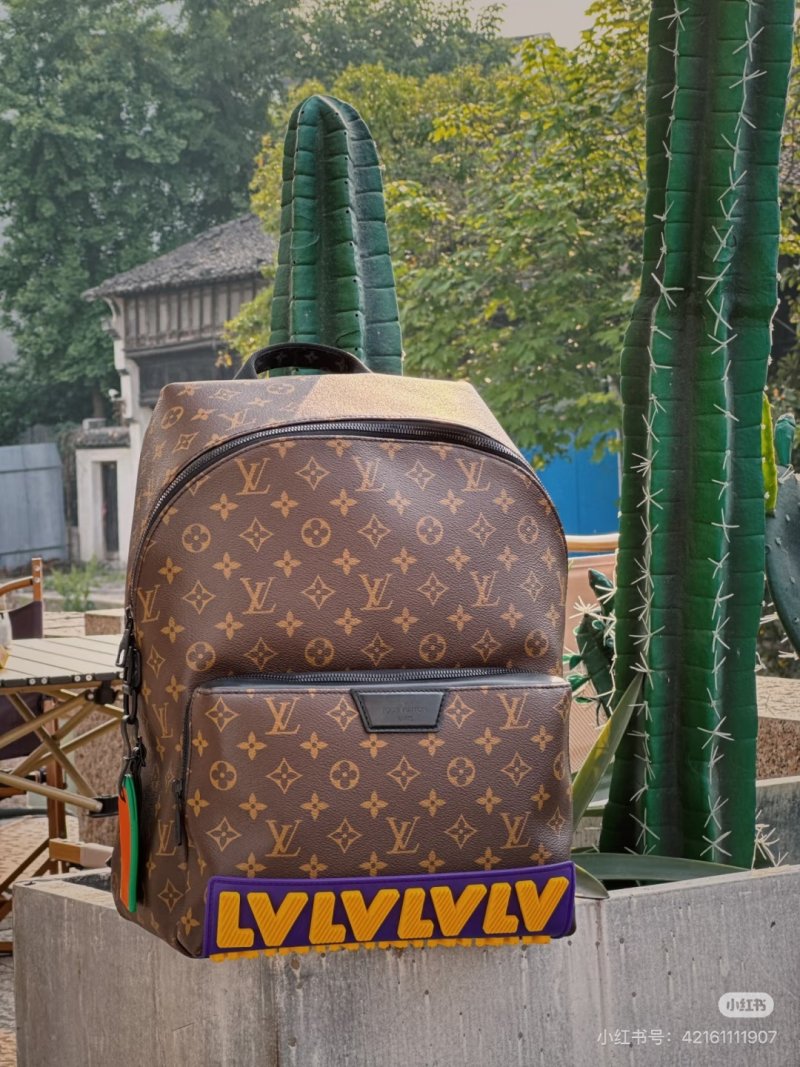 Louis Vuitton Discovery Monogram Backpack Brown view