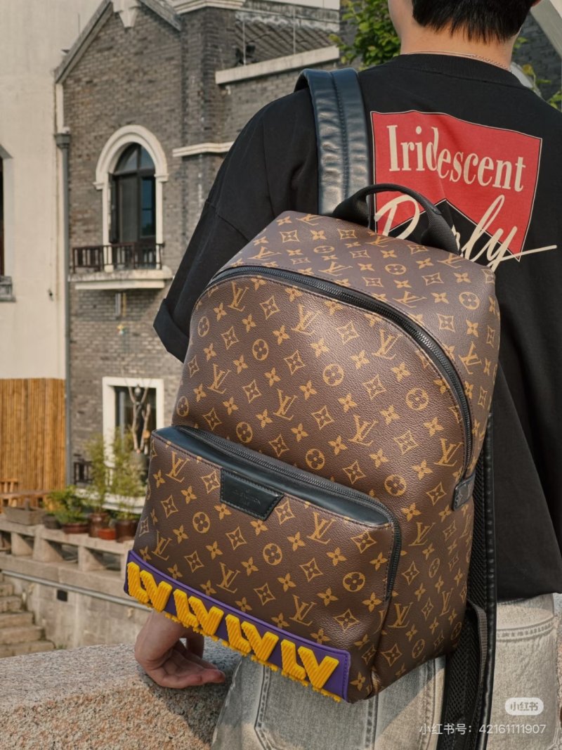 Louis Vuitton Discovery Monogram Backpack Brown view
