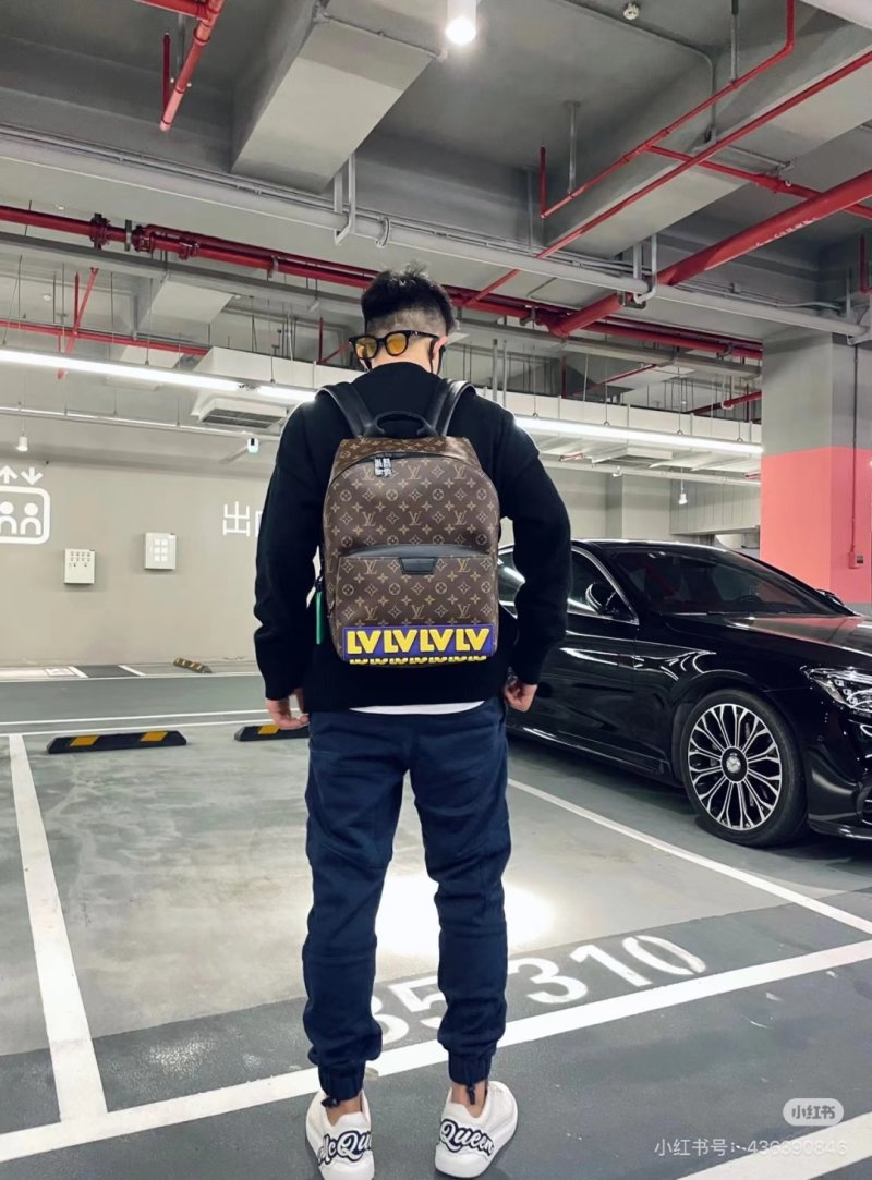Louis Vuitton Discovery Monogram Backpack Brown view