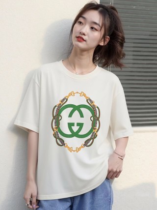 Gucci GG Logo White Short Sleeve T-Shirt view 2