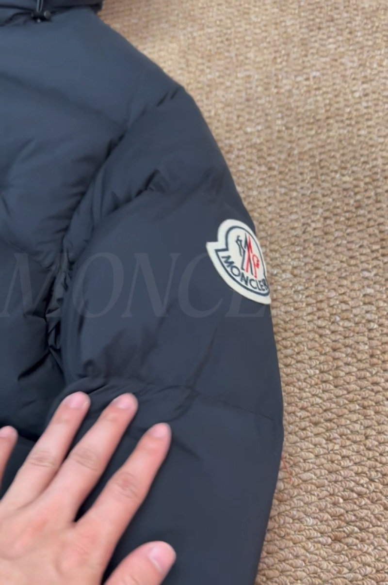 Moncler Black Quilted Down Jacket