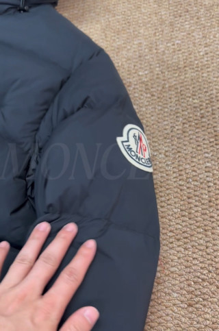 Moncler Black Quilted Down Jacket
