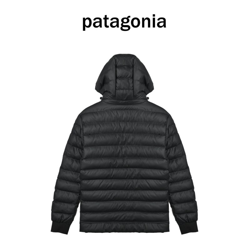 Black Puffer Down Jacket - Lightweight Winter Coat view