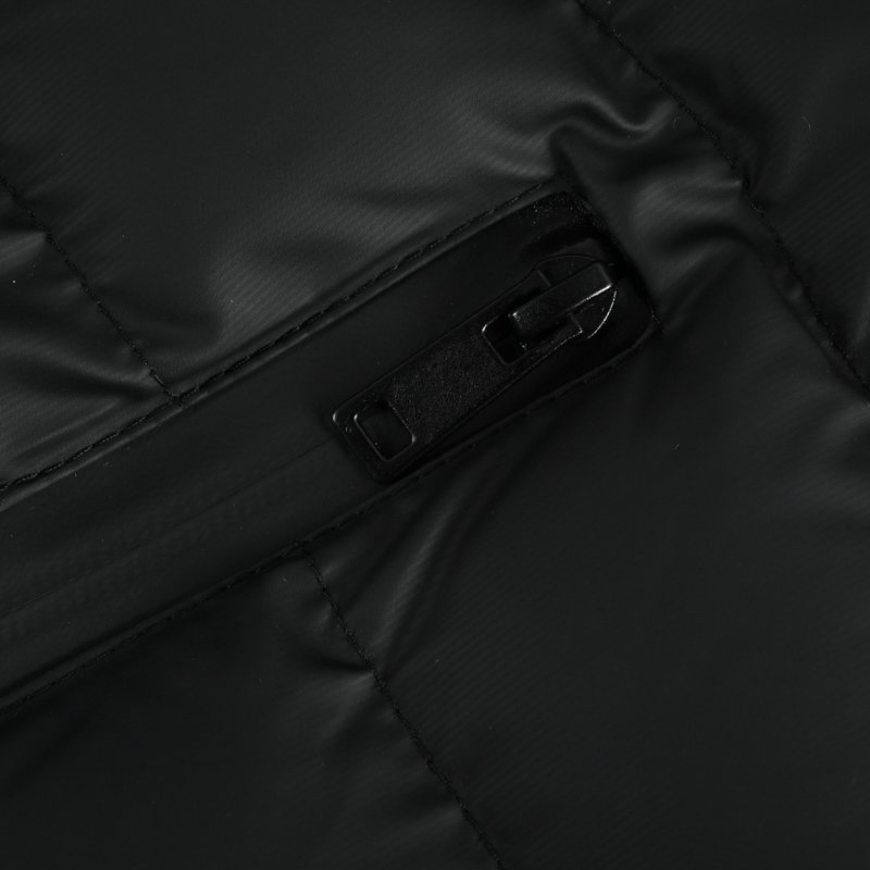 Black Puffer Down Jacket - Lightweight Winter Coat view