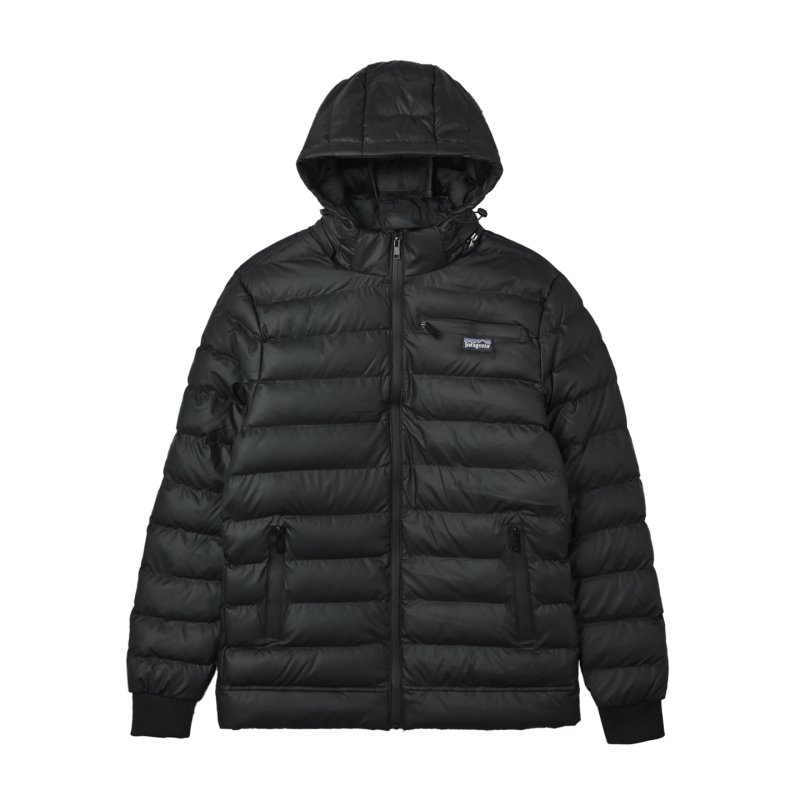 Black Puffer Down Jacket - Lightweight Winter Coat view