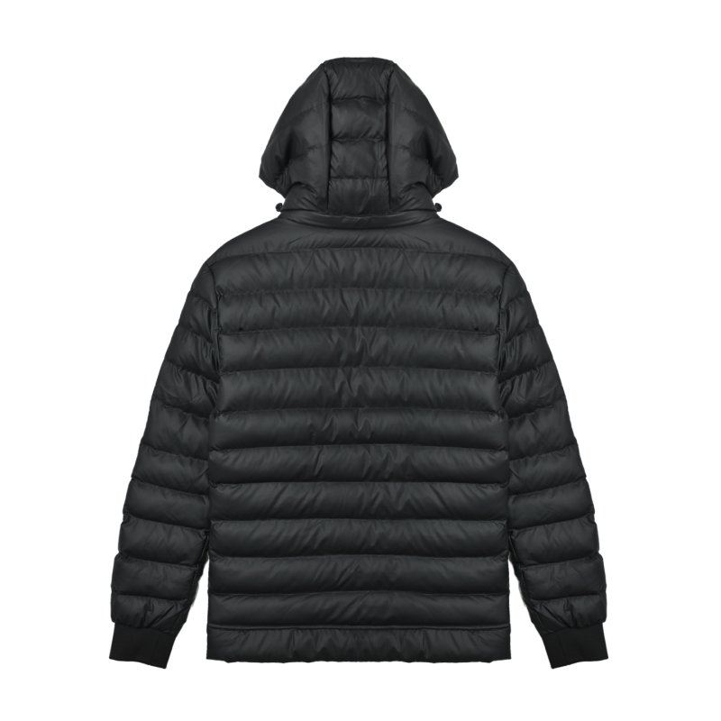Black Puffer Down Jacket - Lightweight Winter Coat view
