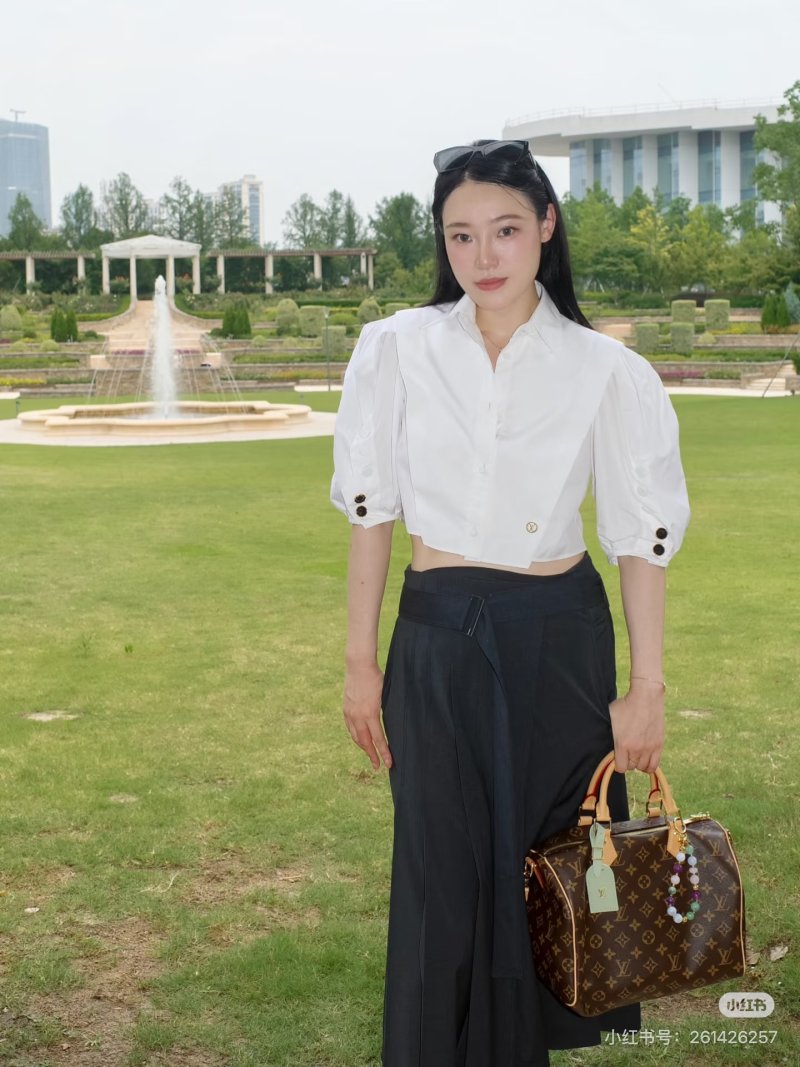 Louis Vuitton Monogram Canvas Speedy Handbag Brown