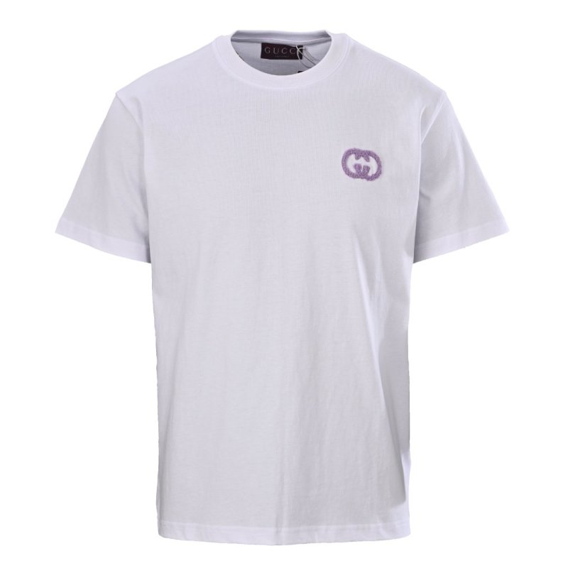 White Embroidered Logo Short Sleeve T-Shirt view