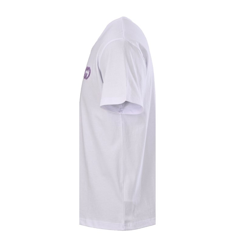White Embroidered Logo Short Sleeve T-Shirt view