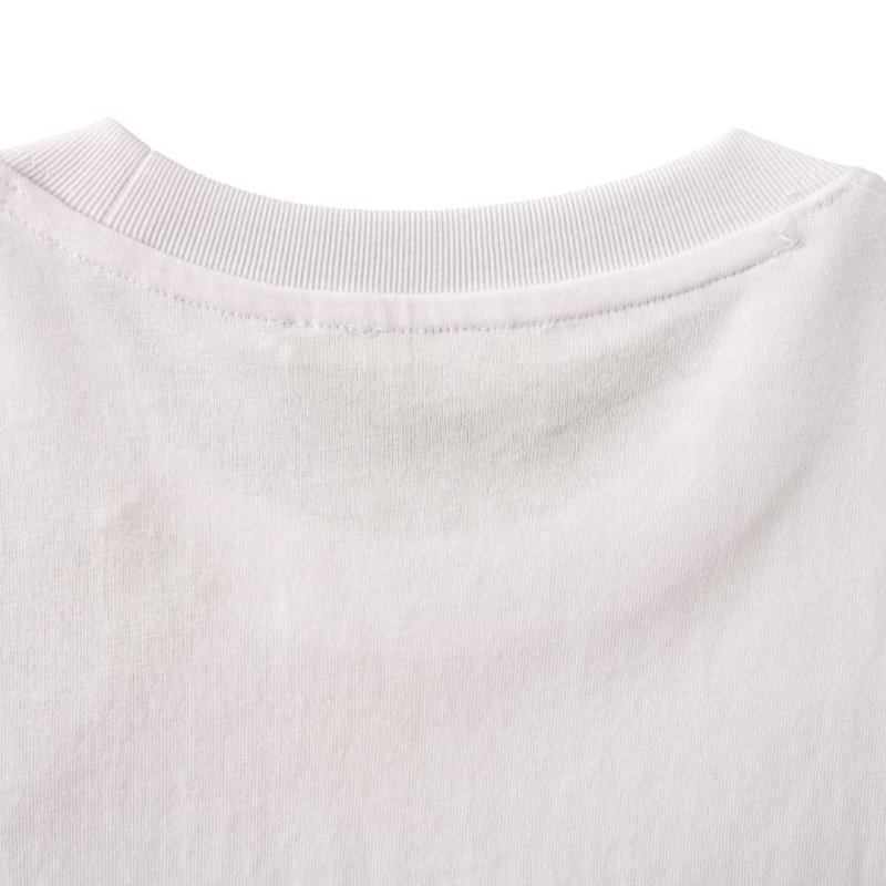 White Embroidered Logo Short Sleeve T-Shirt view
