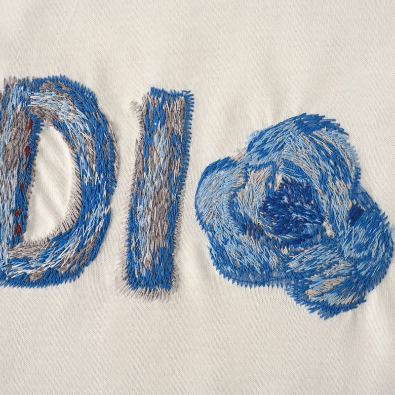 Fendi Blue Logo White T-Shirt view