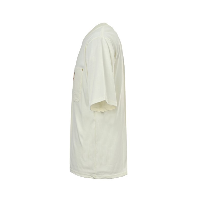 Cream Utility Pocket T-Shirt with Brown Label view