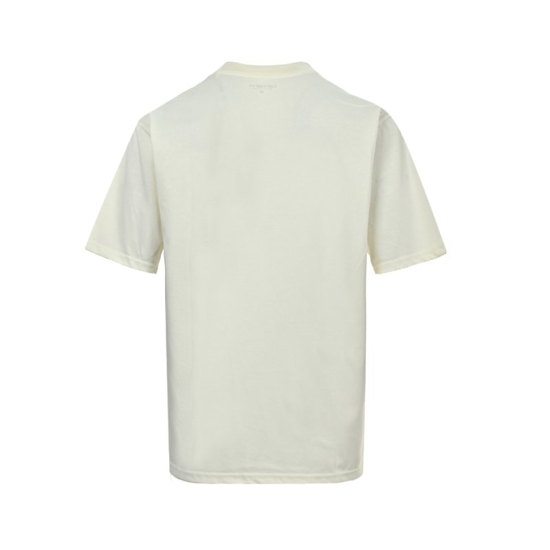 Cream Utility Pocket T-Shirt with Brown Label view
