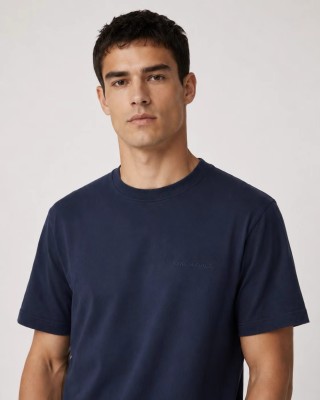 Canada Goose Navy Embroidered Logo T-Shirt