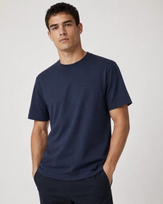 Canada Goose Navy Embroidered Logo T-Shirt view 5