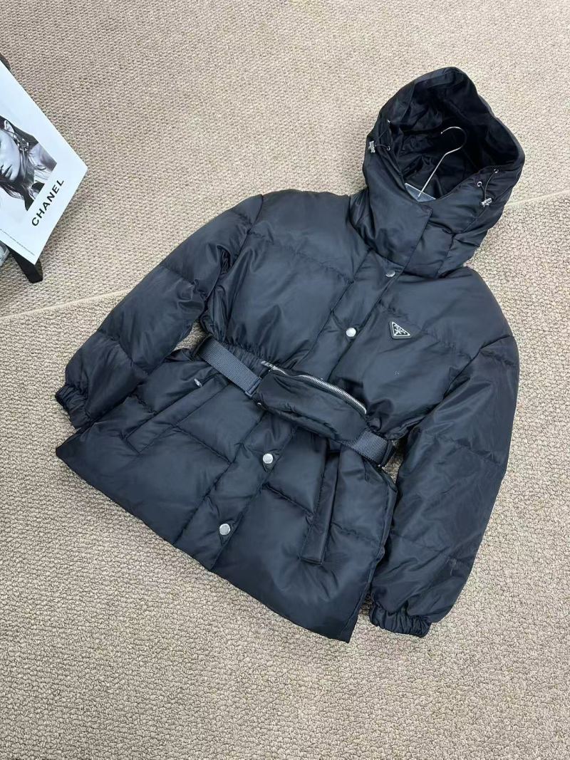 Prada Black Quilted Down Jacket