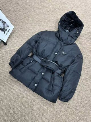 Prada Black Quilted Down Jacket