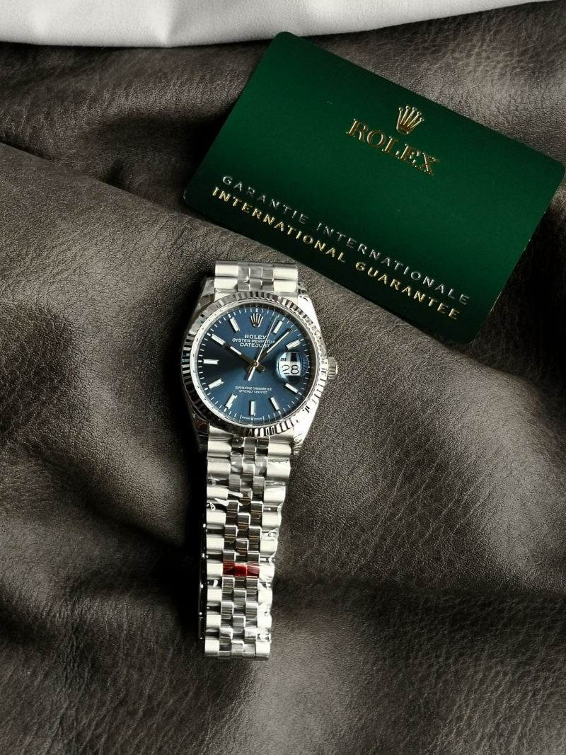 Rolex Datejust 36mm Steel Blue Dial Automatic Watch