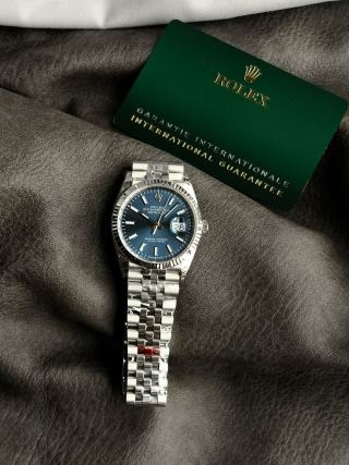 Rolex Datejust 36mm Steel Blue Dial Automatic Watch