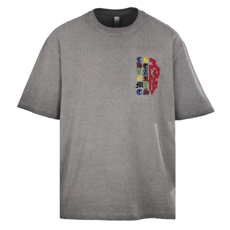 Chrome Hearts Multicolor Logo Grey T-Shirt view