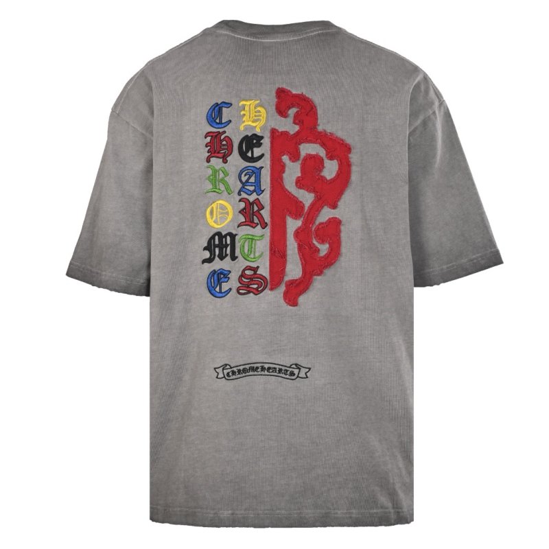 Chrome Hearts Multicolor Logo Grey T-Shirt view