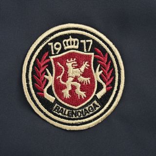 Balenciaga 26SS Vintage Crest Nylon Windbreaker Jacket Navy view 8