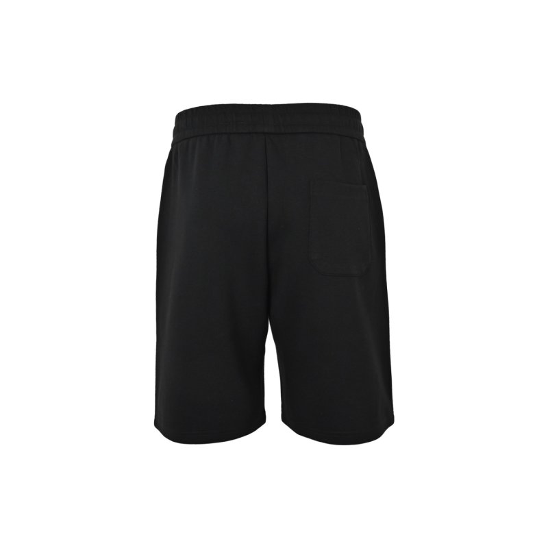 Black Monogram Embroidered Shorts view
