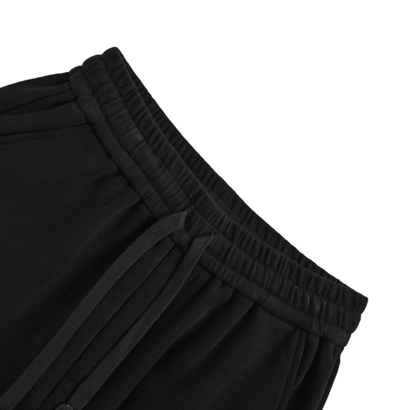 Black Monogram Embroidered Shorts view
