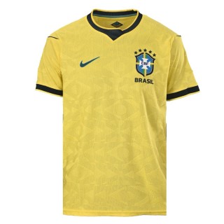 Nike Brasil Yellow Football Jersey view 2