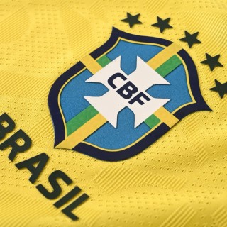 Nike Brasil Yellow Football Jersey view 5