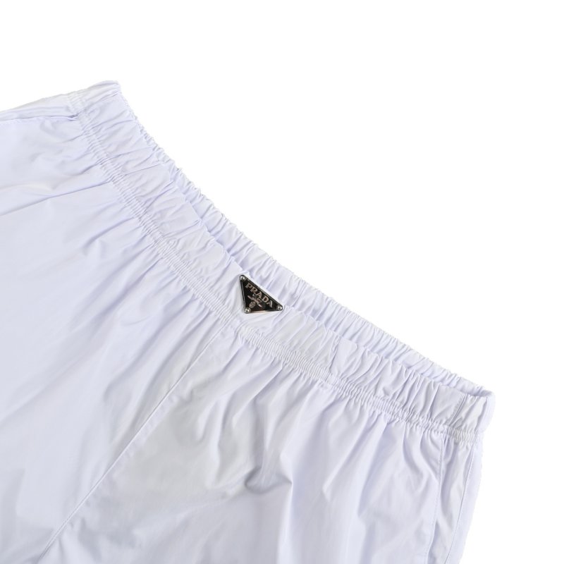 Prada White Nylon Swim Shorts view