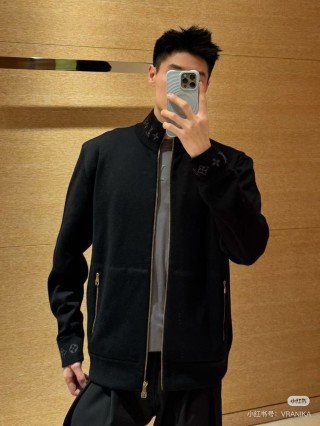 Louis Vuitton Black Monogram Zip Jacket