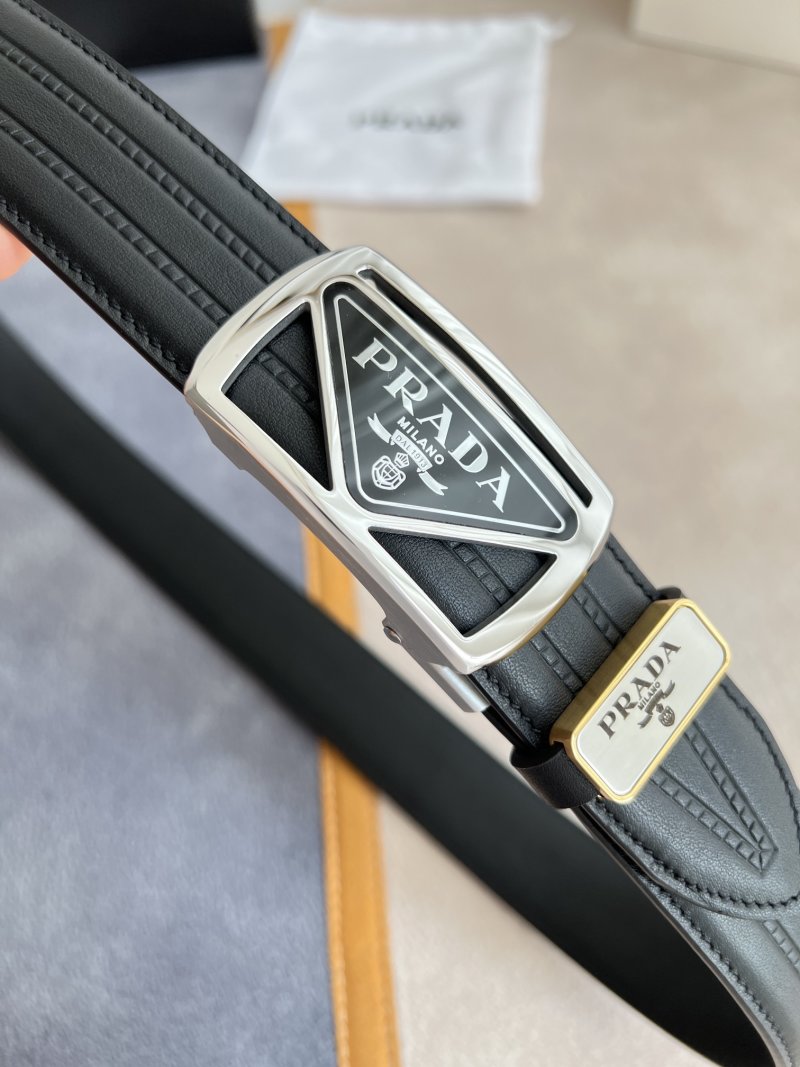 Prada Milano Automatic Buckle Belt Black view