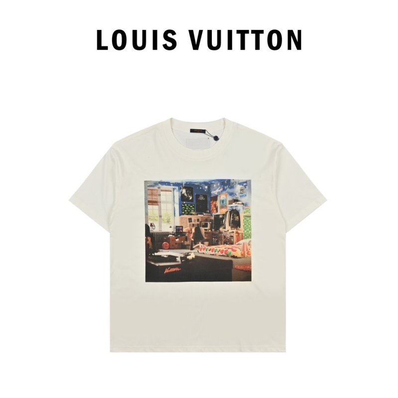White Graphic Print Short-Sleeve T-Shirt view