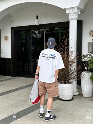 Moncler Gamme Lifestyle Margiela White T-Shirt view 8