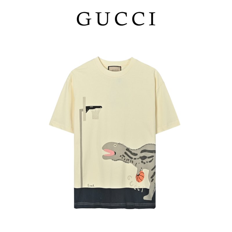 Cream Oversized Graphic T-Shirt with Abstract Animal Print view