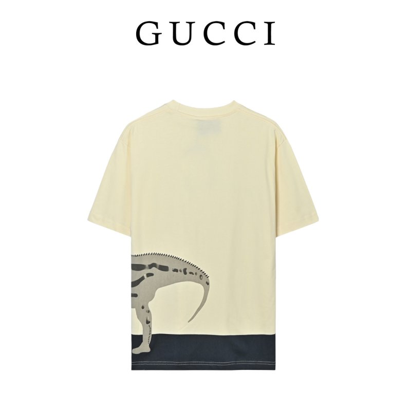 Cream Oversized Graphic T-Shirt with Abstract Animal Print view
