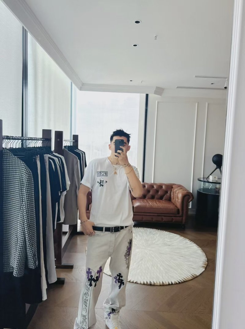 White FOTI Graphic Short Sleeve T-Shirt view