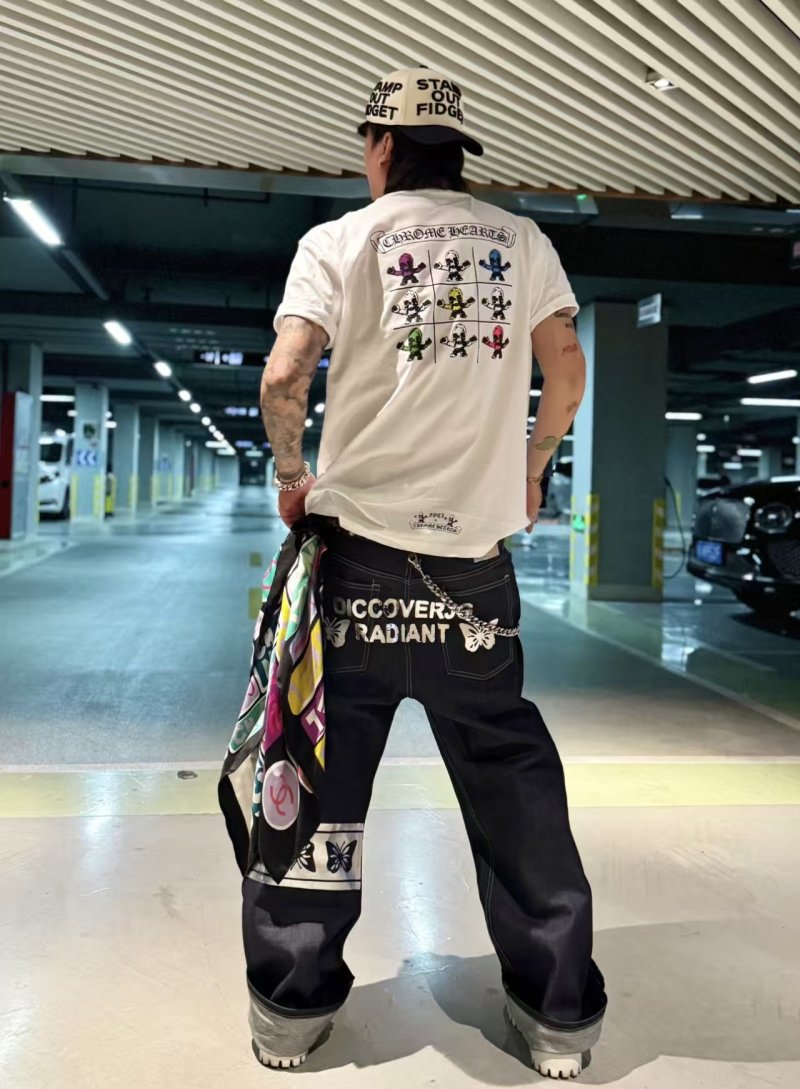 White FOTI Graphic Short Sleeve T-Shirt view