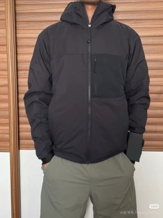 Essentials Black Puffer Jacket with Hood view 2