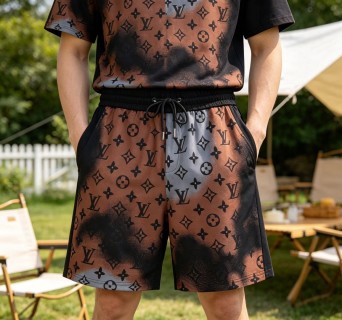 Louis Vuitton Monogram Shorts Brown & Black