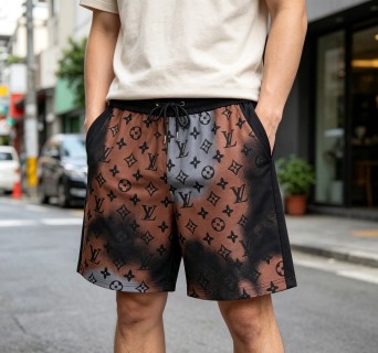 Louis Vuitton Monogram Shorts Brown & Black view 4